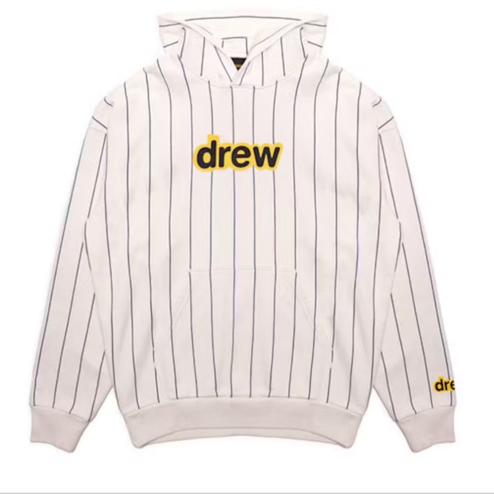 NWOT Drew House secret hoodie navy pinstripe